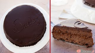 Torta Sacher Sachertorte  Ricettait [upl. by Dayna]