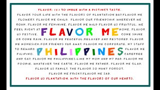 Flavor Me Plantation Flavor Me PhilippinesFlavor Me FilipinoThe Flavors of the Philippines [upl. by Neukam]