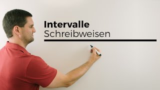 Intervalle Schreibweisen Mengen Bereiche Klammern  Mathe by Daniel Jung [upl. by Tolecnal]