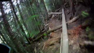 Whistler Bike Park Opening Day 2010 helmet cam runs [upl. by Aubin]