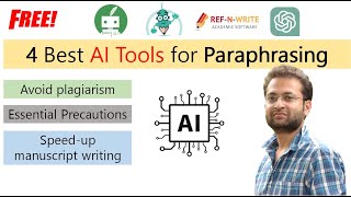 How to paraphrase using AI tools Best free AI tools for paraphrasing Rewrite manuscriptAssignment [upl. by Enitsirt]