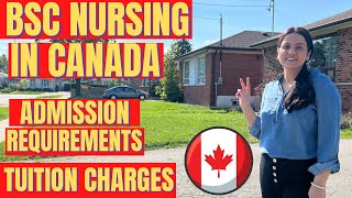 BSC nursing in Canada  Registered nurse  Admission requirements  Tuition charges  NclexRN exam [upl. by Felder727]