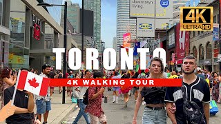 🇨🇦 Toronto Canada Walking Tour  Downtown Bloor amp Yonge Street 4K Ultra HDR60fps [upl. by Asiar]