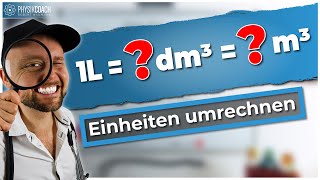 1 Liter in dm³ und m³  Einheiten umrechnen [upl. by Odell]