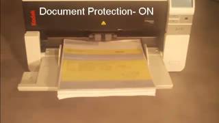 Kodak i2900i3000 Scanner  Intelligent Document Protection [upl. by Anneyehc]