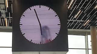 Airport clock at Schiphol Airport AMS Amsterdam The Netherlands [upl. by Feinstein]