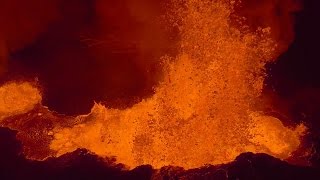 Drone Footage of Iceland Volcano Eruption [upl. by Lilaj]