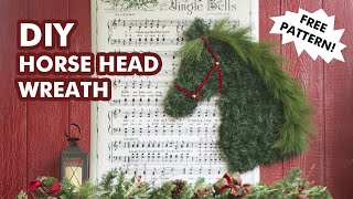 DIY Horse Head Wreath for Christmas [upl. by Suissac]