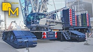 GIANT CRAWLER CRANE TEREX SUPERLIFT 3800 CONEXPO WALKAROUND [upl. by Lienet]