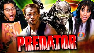 PREDATOR 1987 MOVIE REACTION FIRST TIME WATCHING Arnold Schwarzenegger  Full Movie Review [upl. by Arbba932]