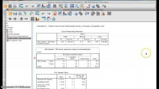 SPSS Chisquare Test of Independence [upl. by Ykcor]