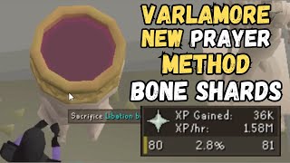 Varlamore  New AFK Prayer Method Gather Bone Shards OSRS [upl. by Adnohsed]