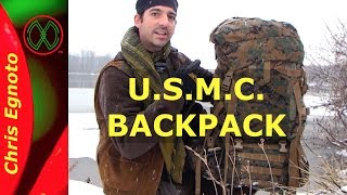 Review USMC ILBE 2nd gen Rucksack  Great gift for preppers [upl. by Irakab]