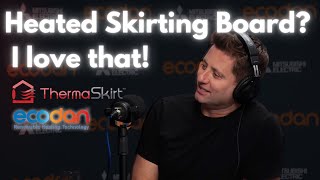 George Clarke discovers Skirting Board Heating on Mitsubishi Podcast with Barratt Developments [upl. by Marisa]