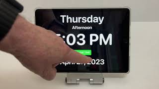 Use an old iPad with a free app as a large quotDay Clockquot with date display and speech output [upl. by Notsreik]