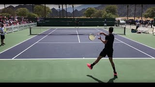 Thanasi Kokkinakis Banging Groundstrokes w Nick Kyrgios  IW Court Level Practice [upl. by Htebirol]