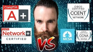 CompTIA or Cisco  Should I get the CompTIA ANetwork OR the Cisco CCNACCENT  Microsoft MCSA [upl. by Vaish]