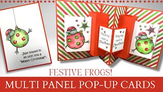 🎄 FESTIVE 🎄 Multi Panel POPUP Cards [upl. by Zebulen]