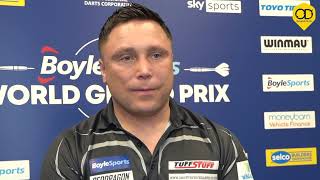 quotWHEN I BRING MY A GAME THEY CAN LOOK OUTquot GERWYN PRICE STILL CRITICAL OF HIS GAME AFTER SEMIFINAL [upl. by Yelssew817]