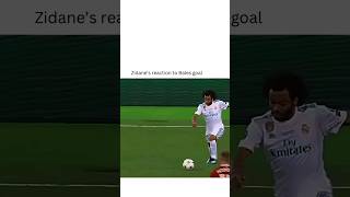 Zidanes Reaction On Bales Goal🥹❤️‍🩹 viralvideo foryou football zidane trending goals shorts [upl. by Riancho196]