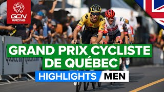 Blistering Attacks In The Finale  Grand Prix Cycliste De Québec 2022 Highlights [upl. by Ennaus]