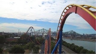 Goliath front seat onride HD POV La Ronde [upl. by Llenyr]