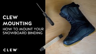 CLEW Mounting  How to mount Your Snowboardbinding [upl. by Delos157]