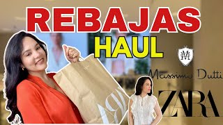 HAUL REBAJAS🔥ZARA  MASSIMO DUTTI  TRY ON HAUL [upl. by Marler]