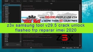 instalar z3x samsung tool v295 crack unlock flasheo frp reparar imei 2020 [upl. by Dachi550]