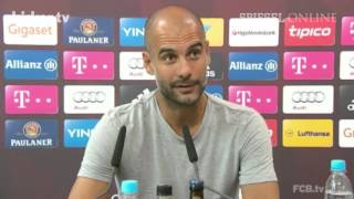 Guardiola unbeeindruckt  FCB gegen den quotAngstgegnerquot  kickertv [upl. by Yatzeck]