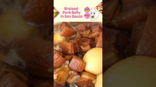 In 60 Seconds  Braised Pork Belly in Soy Sauce [upl. by Anayik713]