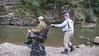 Fly Fishing with Veterans at Broken Bow Oklahoma [upl. by Yahs]