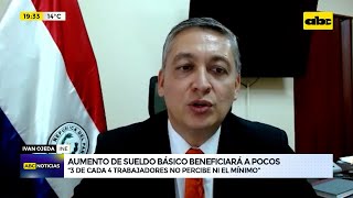 Aumento de sueldo básico beneficiará a pocos [upl. by Annekcm]