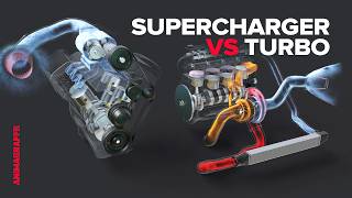 How Superchargers vs Turbos Work [upl. by Onaicul]