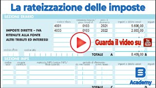 La rateizzazione delle imposte [upl. by Biron]