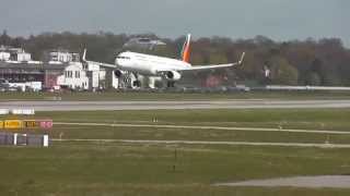 extreme crosswind landing A321 Philippine Airlines RP C9909 [upl. by Meagan893]