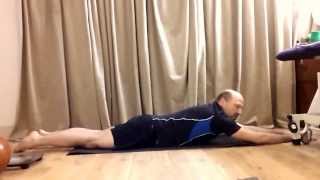 Superman exercise for the upper and lower back muscles [upl. by Goldston]