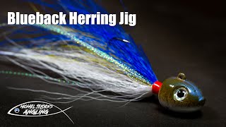 Blueback Herring Jig  classic bucktail jig tying tutorial [upl. by Dominga]