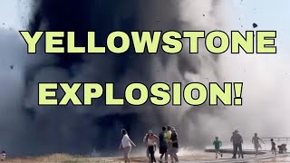 Yellowstones Hydrothermal Explosion Sends Visitors Running Damages Boardwalk Geologist Analysis [upl. by Evets]