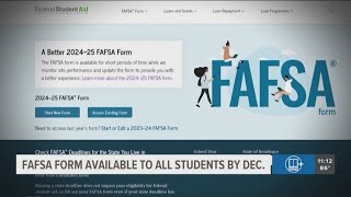 FAFSA form to be partially released in October fully by December [upl. by Marney]