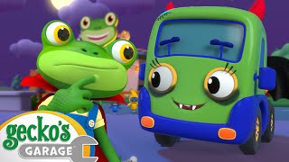 Baby Trucks Halloween Trick Rescue 😈 Geckos Garage  Rescue Adventures [upl. by Alecia]