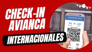 CHECKIN AVIANCA para Vuelos INTERNACIONALES ¿Cómo GENERARLO [upl. by Fronniah]