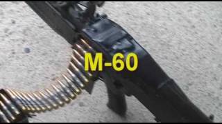 Firing a M60 machine gun fully automatic [upl. by Leizahaj]