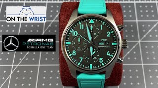 Review of the IWC Pilots Watch Chronograph 41 Edition MercedesAMG Petronas Formula One Team [upl. by Cheffetz]