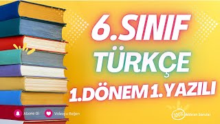 6 Sınıf Türkçe 1 Dönem 1 Yazılı Soruları ve Çözümü Yeni � Çıkabilir 😊 [upl. by Chavey598]