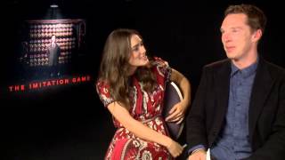 The Imitation Game  Keira Knightley and Benedict Cumberbatch Interview [upl. by Hsiri]