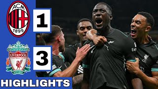 🔴AC Milan vs Liverpool 13 Extended HIGHLIGHTS  UEFA Champions League [upl. by Iveel]