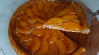 ‼️Tarte tatin🤚şeftalili tart tatin tarifi👌tartetatin tarte tartelette turta tarttatintart [upl. by Shirline]