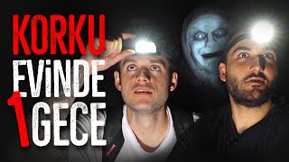 GECE GİZLİCE KORKU EVİNDE KALMAK ft muratabigf POLİS GELDİ [upl. by Asyram]