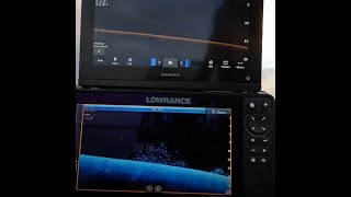 Garmin GPSMAP 923xsv amp Lowrance HDSLive 9 SI and Downimage side by side [upl. by Suoinuj]